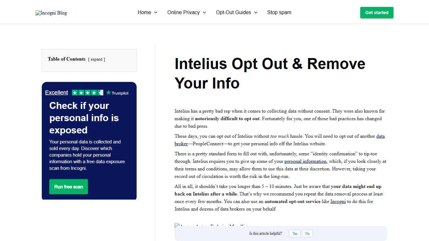 Intelius Opt Out & Remove Your Info [2026] | Incogni